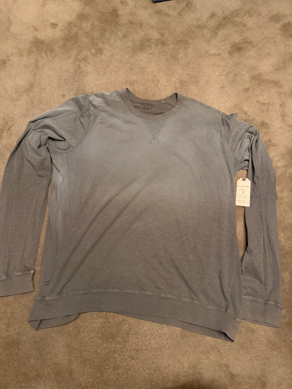 Splendid Men's Crewneck Sweater in Light Gray